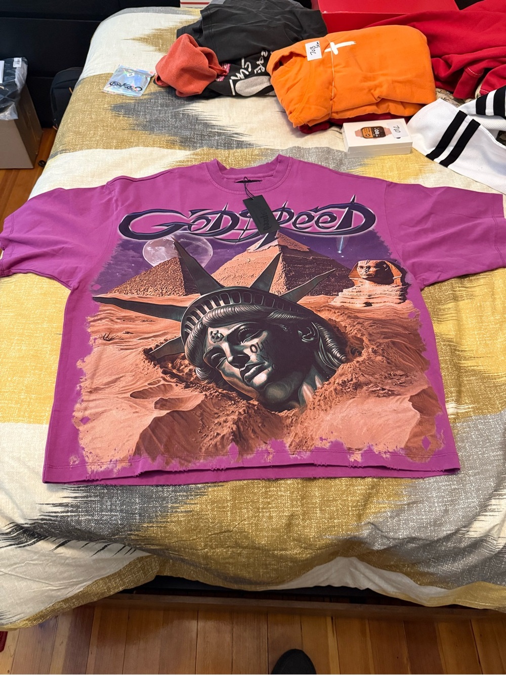 Godspeed Mother Cairo Men’s Purple Tee Size S